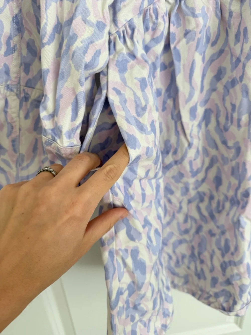Mint Velvet Girls' Pastel Lavender Animal Print Dress 8y